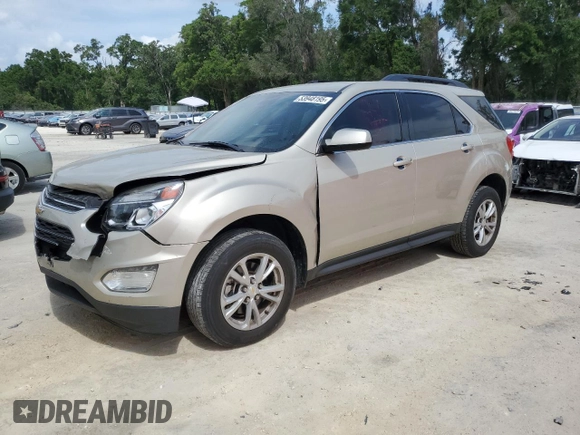 2016 Chevrolet Equinox LT with VIN 2GNALCEK0G1145133, listed as a Copart auction lot 53948195 with 119,990 mi miles and Salvage Title. Bid and sale history available at DreamBid. Image 1.