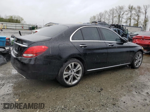 2016 Mercedes-Benz C 300 Luxury with VIN 55SWF4KB6GU155838, listed as a Copart auction lot 52011555 with 90,458 mi miles and Salvage Title. Bid and sale history available at carsss.com. Image 3.