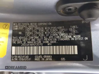 2009 Toyota Highlander z VIN JTEES41A692125192, wystawiony jako IAAI lot #42407380 z przebiegiem 362 168 mil mil oraz . Historia ofert i sprzedaży dostępna na DreamBid. Obrazek 9.