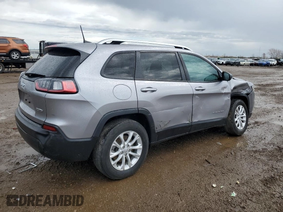 2021 Jeep Cherokee Latitude with VIN 1C4PJMCB2MD193315, listed as a Copart auction lot 54089145 with 60,979 mi miles and Salvage title. Bid and sale history available at DreamBid. Image 3.