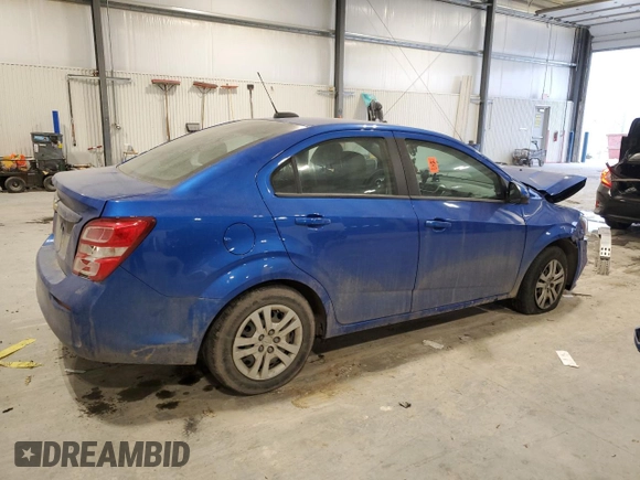 2019 Chevrolet Sonic LS z VIN 1G1JB5SB8K4133569, wystawiony jako Copart lot #41665665 z przebiegiem 64 664 mil mil oraz Szkoda całkowita • Salvage title. Historia ofert i sprzedaży dostępna na DreamBid. Obrazek 3.