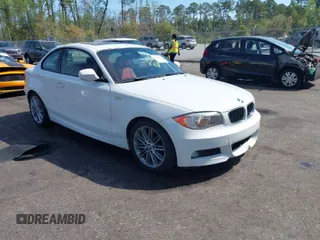 2013 BMW 1 Series 128i with VIN WBAUP7C50DVP24385, listed as a IAAI auction lot 41913737 with 46,217 mi miles and . Bid and sale history available at carsss.com. Image 1.