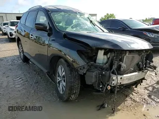 2018 Nissan Pathfinder SL z VIN 5N1DR2MM0JC636204, wystawiony jako Copart lot #55127915 z przebiegiem Nie podano mil oraz Szkoda całkowita • Salvage title. Historia ofert i sprzedaży dostępna na DreamBid. Obrazek 14.