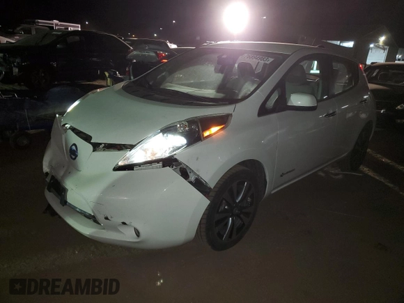 2015 Nissan LEAF SV with VIN 1N4AZ0CP2FC328424, listed as a Copart auction lot 76894983 with 47,224 mi miles and . Bid and sale history available at DreamBid. Image 1.