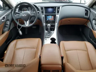 2023 Infiniti Q50 Luxe with VIN JN1EV7BP1PM510616, listed as a Copart auction lot 42381345 with 7,611 mi miles and Non Repairable. Bid and sale history available at DreamBid. Image 8.