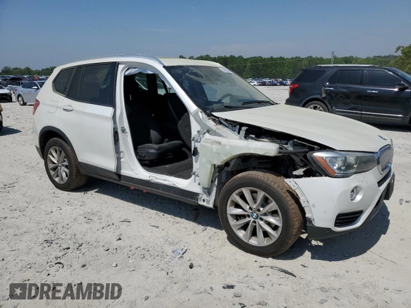 2015 BMW X3 xDrive28i with VIN 5UXWX9C56F0D54892, listed as a Copart auction lot 53505645 with 130,502 mi miles and Salvage Title. Bid and sale history available at DreamBid. Image 4.