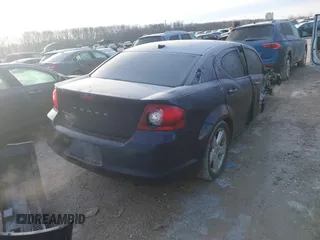 2013 Dodge Avenger SE with VIN 1C3CDZAB1DN665198, listed as a IAAI auction lot 41452523 with 144,249 mi miles. Bid and sale history available at carsss.com. Image 4.