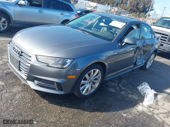 2018 Audi A4 Premium with VIN WAUKMAF45JA158842, listed as a IAAI auction lot 41794952 with 25,563 mi miles. Bid and sale history available at carsss.com. Image 17.