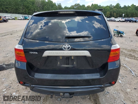 2009 Toyota Highlander with VIN JTEDA41A792008364, listed as a Copart auction lot 63490765 with 143,392 mi miles and Salvage title. Bid and sale history available at DreamBid. Image 6.