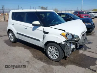 2012 Kia Soul + with VIN KNDJT2A60C7479185, listed as a IAAI auction lot 41885776 with 72,719 mi miles. Bid and sale history available at carsss.com. Image 1.