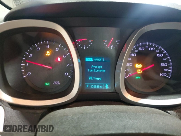 2014 Chevrolet Equinox LT z VIN 2GNFLFEK2E6271775, wystawiony jako Copart lot #44802275 z przebiegiem 170 939 mil mil oraz Szkoda całkowita • Salvage title. Historia ofert i sprzedaży dostępna na DreamBid. Obrazek 9.