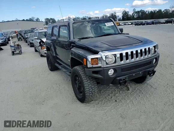 2007 Hummer H3 SUV with VIN 5GTDN13E678152563, listed as a Copart auction lot 76112534 with 228,453 mi miles and Salvage Title. Bid and sale history available at DreamBid. Image 11.