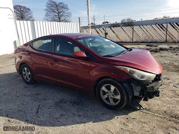 2014 Hyundai Elantra SE with VIN 5NPDH4AE6EH467946, listed as a Copart auction lot 84620344 with 104,711 mi miles and Salvage Title. Bid and sale history available at carsss.com. Image 10.