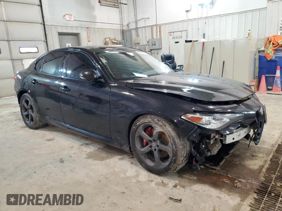 2017 Alfa Romeo Giulia with VIN ZARFAEDN6H7533554, listed as a Copart auction lot 46048083 with 77,894 mi miles. Bid and sale history available at carsss.com. Image 4.