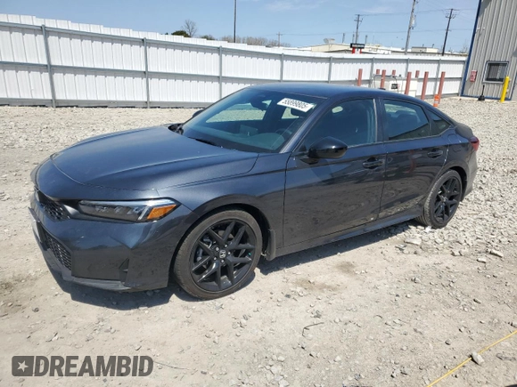2025 Honda Civic Sport z VIN 2HGFE2F56SH547705, wystawiony jako Copart lot #55899805 z przebiegiem 15 423 mil mil oraz Szkoda całkowita • Salvage title. Historia ofert i sprzedaży dostępna na DreamBid. Obrazek 1.