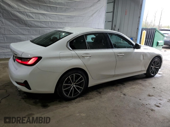 2022 BMW 3 Series 330i xDrive with VIN 3MW5R7J01N8C78063, listed as a Copart auction lot 55321055 with 22,797 mi miles and Salvage title. Bid and sale history available at DreamBid. Image 3.