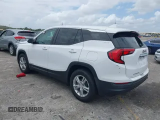 2021 GMC Terrain SLE with VIN 3GKALMEV3ML360383, listed as a IAAI auction lot 41956162 with 27,074 mi miles and . Bid and sale history available at carsss.com. Image 3.