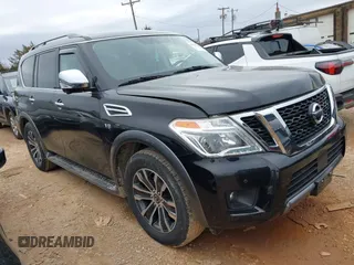 2020 Nissan Armada SL with VIN JN8AY2NCXL9616093, listed as a IAAI auction lot 41520384 with 72,369 mi miles. Bid and sale history available at carsss.com. Image 1.