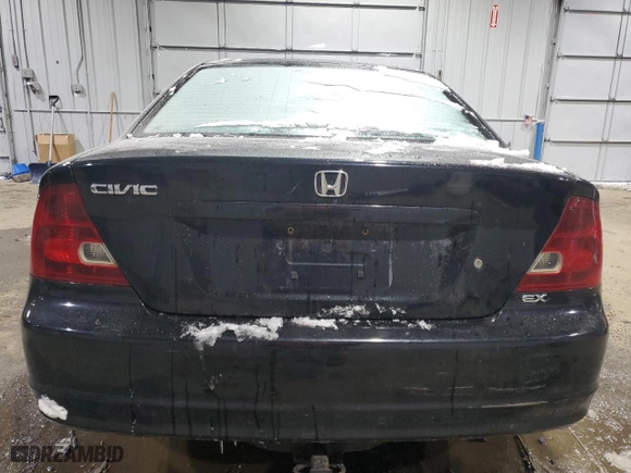 2001 Honda Civic EX with VIN 1HGEM21931L110383, listed as a Copart auction lot 89113775 with 189,041 mi miles and Salvage Title. Bid and sale history available at carsss.com. Image 6.