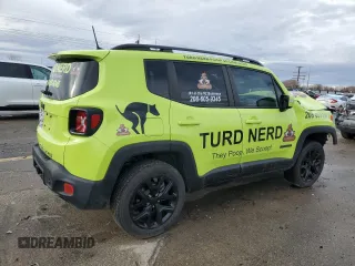 2018 Jeep Renegade Altitude with VIN ZACCJBBB1JPH70546, listed as a Copart auction lot 84764604 with 22,936 mi miles and Salvage title. Bid and sale history available at DreamBid. Image 3.