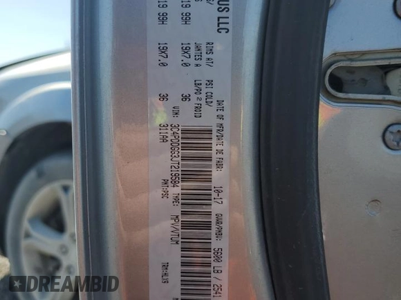 2018 Dodge Journey Crossroad with VIN 3C4PDDGG3JT219584, listed as a Copart auction lot 53257595 with 212,649 mi miles and Salvage Title. Bid and sale history available at DreamBid. Image 13.