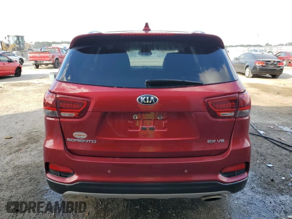 2019 Kia Sorento EX Sport with VIN 5XYPH4A58KG463994, listed as a Copart auction lot 44378215 with 100,514 mi miles and Salvage title. Bid and sale history available at DreamBid. Image 6.