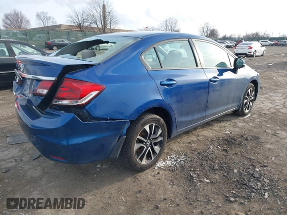 2013 Honda Civic EX with VIN 19XFB2F89DE251299, listed as a IAAI auction lot 41593767 with Not Provided miles and . Bid and sale history available at DreamBid. Image 4.