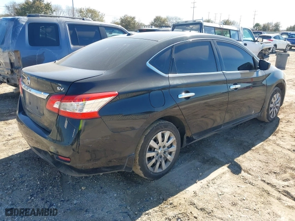 2015 Nissan Sentra S with VIN 3N1AB7AP8FY228073, listed as a IAAI auction lot 41433884 with 254,710 mi miles. Bid and sale history available at carsss.com. Image 4.