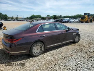 2021 Genesis G90 Ultimate z VIN KMTF54PH5MU087053, wystawiony jako Copart lot #56423025 z przebiegiem 45 877 mil mil oraz Szkody całkowita. Historia ofert i sprzedaży dostępna na DreamBid. Obrazek 3.