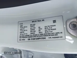 2023 Tesla Model 3 с VIN 5YJ3E1EA9PF479343, выставлен на аукционе IAAI как лот 42547545 с пробегом 11 741 миль миль и . История ставок и продаж доступна на DreamBid. Изображение 9.