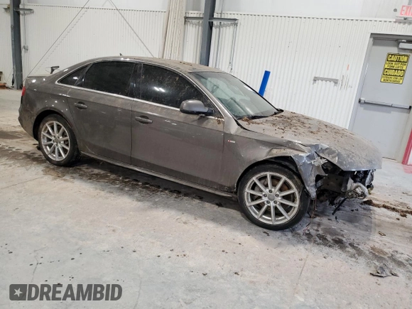 2014 Audi A4 Premium Plus with VIN WAUFFAFL5EN020462, listed as a Copart auction lot 48224945 with 154,693 mi miles and Salvage Title. Bid and sale history available at carsss.com. Image 4.