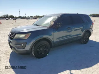 2016 Ford Utility Police Interceptor with VIN 1FM5K8AT3GGC35870, listed as a Copart auction lot 43431505 with 82,931 mi miles and Salvage Title. Bid and sale history available at carsss.com. Image 1.