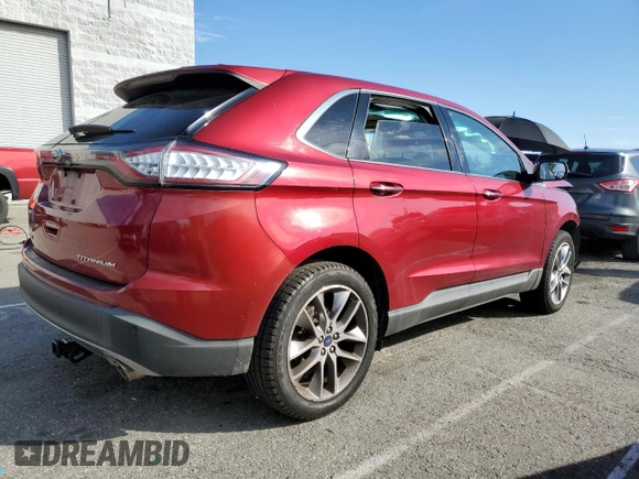 2016 Ford Edge Titanium with VIN 2FMPK3K80GBB04764, listed as a Copart auction lot 45935825 with 65,562 mi miles and Salvage Title. Bid and sale history available at carsss.com. Image 3.