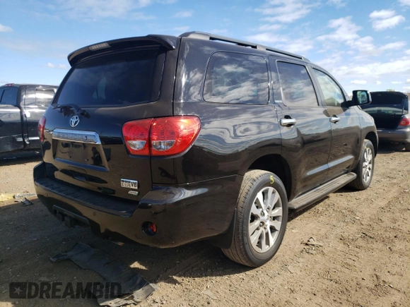 2017 Toyota Sequoia Limited with VIN 5TDJW5G12HS152241, listed as a Copart auction lot 62638752 with 19,755 mi miles. Bid and sale history available at carsss.com. Image 4.