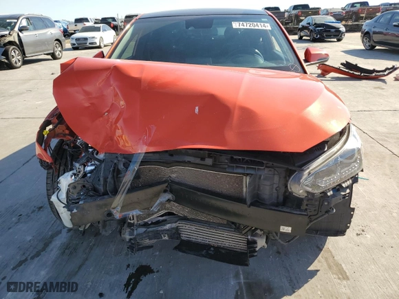 2020 Hyundai Veloster Turbo with VIN KMHTH6AB4LU030250, listed as a Copart auction lot 74720414 with 64,548 mi miles and Salvage Title. Bid and sale history available at carsss.com. Image 5.