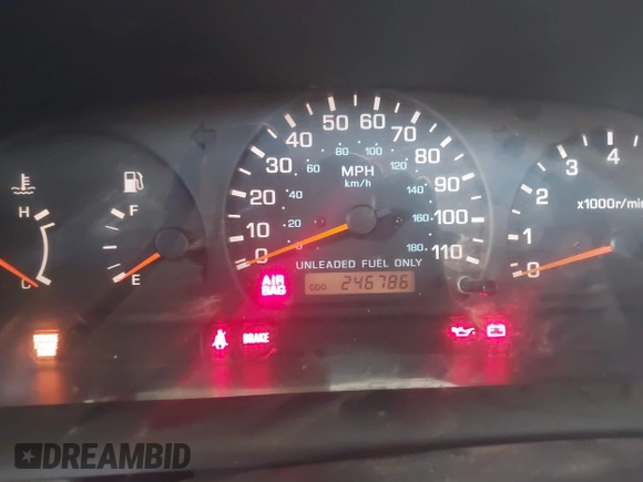 1998 Nissan Frontier XE with VIN 1N6DD26S5WC316170, listed as a IAAI auction lot 42113974 with 246,786 mi miles and . Bid and sale history available at DreamBid. Image 7.