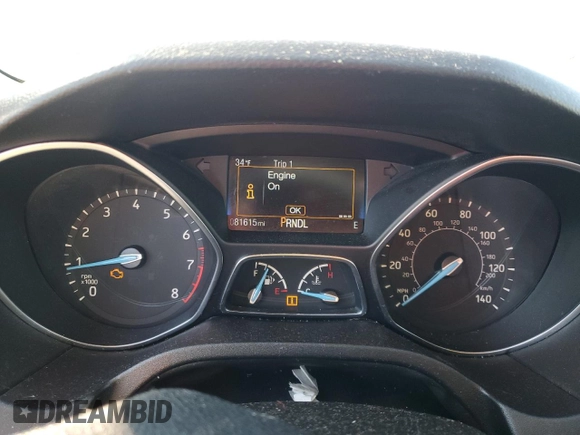 2017 Ford Focus SE with VIN 1FADP3F2XHL315430, listed as a Copart auction lot 88252035 with 81,615 mi miles and Clean Title. Bid and sale history available at carsss.com. Image 9.