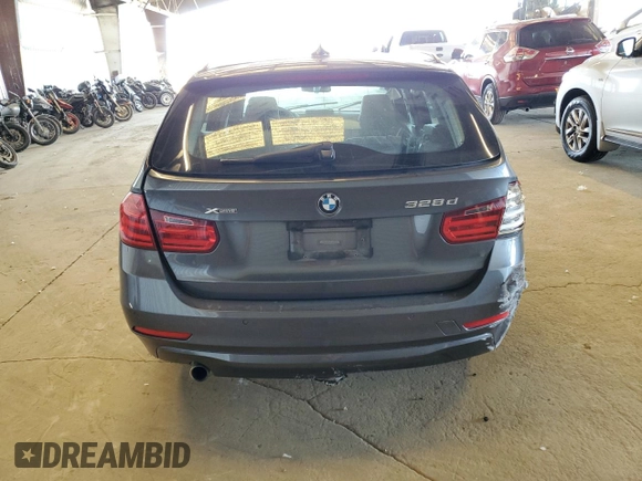 2014 BMW 3 Series 328d xDrive with VIN WBA3K5C52EKT33305, listed as a Copart auction lot 60558625 with Not provided miles and Salvage title. Bid and sale history available at DreamBid. Image 6.