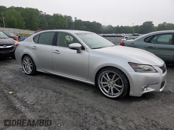 2013 Lexus GS 350 with VIN JTHBE1BL9D5008614, listed as a Copart auction lot 53536694 with 130,556 mi miles and Salvage Title. Bid and sale history available at carsss.com. Image 4.
