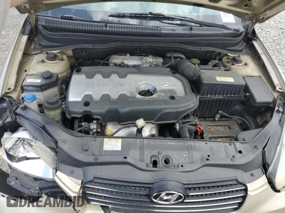2007 Hyundai Accent GLS with VIN KMHCN46C17U095206, listed as a Copart auction lot 49772455 with 143,336 mi miles and Salvage Title. Bid and sale history available at carsss.com. Image 12.