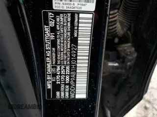2017 Mercedes-Benz B with VIN WDDVP9AB1HJ014927, listed as a Copart auction lot 41040034 with Not Provided miles. Bid and sale history available at carsss.com. Image 12.