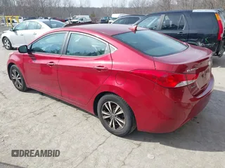 2012 Hyundai Elantra Limited with VIN KMHDH4AE6CU428708, listed as a IAAI auction lot 41658799 with 186,585 mi miles. Bid and sale history available at carsss.com. Image 3.