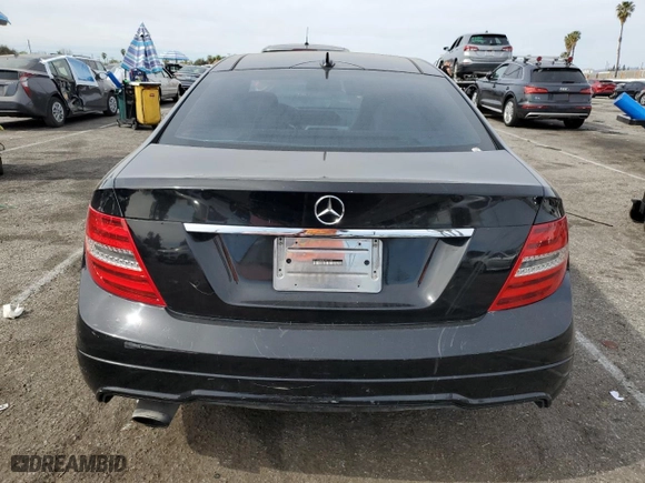 2012 Mercedes-Benz C-Class C 250 with VIN WDDGJ4HB8CF799459, listed as a Copart auction lot 46551745 with 0 mi miles and Salvage Title. Bid and sale history available at carsss.com. Image 6.