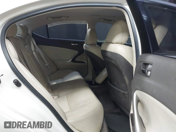 2009 Lexus IS 250 with VIN JTHBK262195091981, listed as a IAAI auction lot 42369640 with 103,456 mi miles and . Bid and sale history available at DreamBid. Image 8.