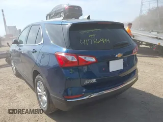 2020 Chevrolet Equinox LT with VIN 2GNAXUEVXL6222091, listed as a IAAI auction lot 41786944 with 43,610 mi miles and . Bid and sale history available at DreamBid. Image 3.