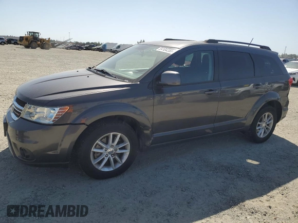 2016 Dodge Journey SXT with VIN 3C4PDCBG0GT191527, listed as a Copart auction lot 54104355 with 162,109 mi miles and Clean Title. Bid and sale history available at carsss.com. Image 1.