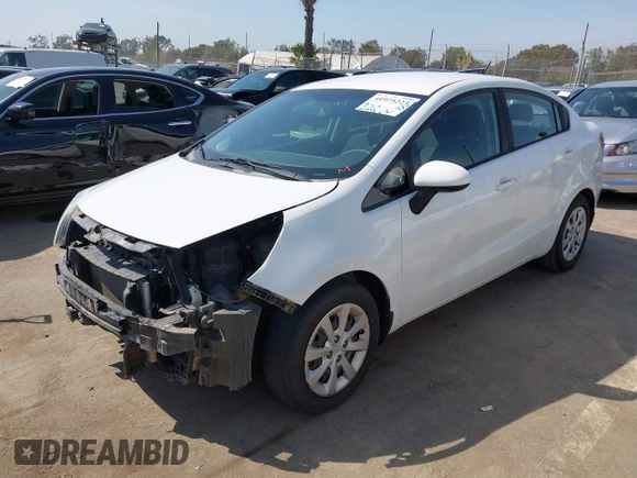 2017 Kia Rio LX with VIN KNADM4A37H6025960, listed as a IAAI auction lot 41975223 with 112,474 mi miles. Bid and sale history available at carsss.com. Image 2.