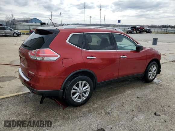2016 Nissan Rogue SV with VIN KNMAT2MV3GP616273, listed as a Copart auction lot 49285625 with 98,905 mi miles and Salvage Title. Bid and sale history available at DreamBid. Image 3.
