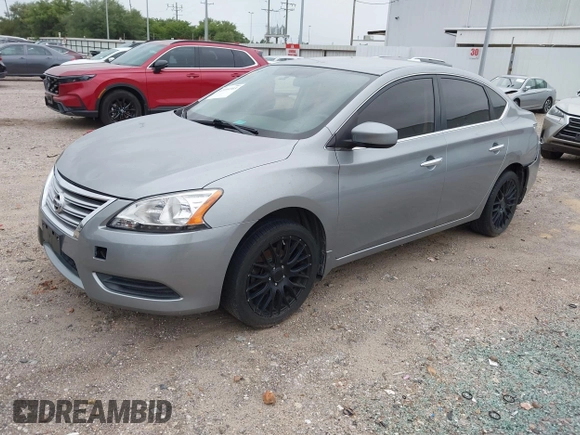 2014 Nissan Sentra SV with VIN 3N1AB7AP2EL684646, listed as a IAAI auction lot 42184303 with 147,172 mi miles and . Bid and sale history available at DreamBid. Image 2.