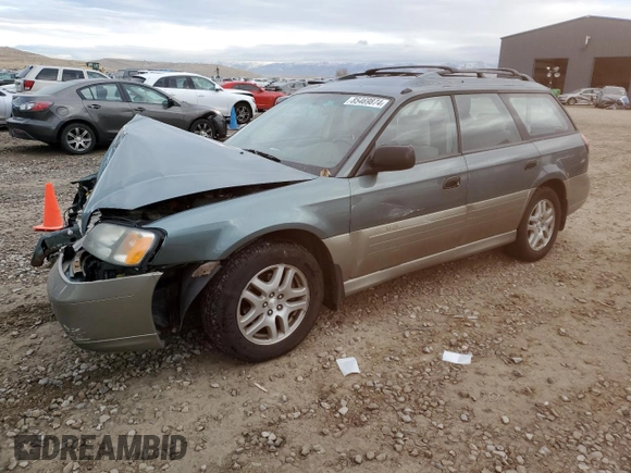 2001 Subaru Legacy Outback with VIN 4S3BH665117603197, listed as a Copart auction lot 85469874 with Not provided miles and Salvage title. Bid and sale history available at DreamBid. Image 1.